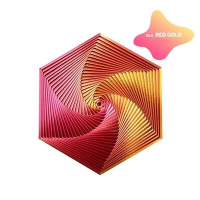 3D Printed Fractal Fidget Hexagon 7cm Portable Playing Senso