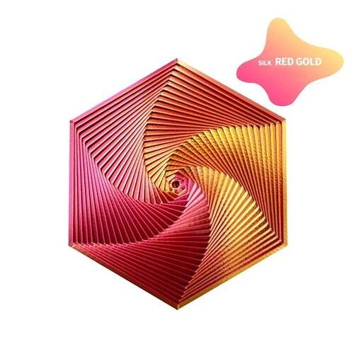 3D Printed Fractal Fidget Hexagon 7cm Portable Playing Senso