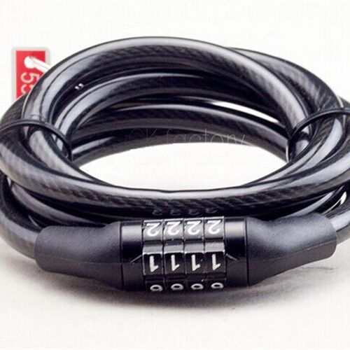 Mountain Bike Lock Antitheft Dead Fly Wire Lock 4digit Passw