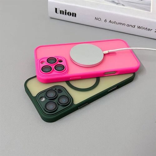 Magnetic Luxury Matte Translucent Armor Shockproof Case For