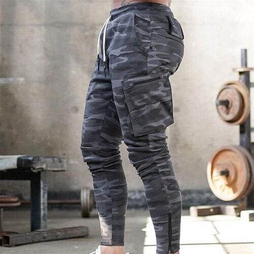 Mens Jogger Pnats Sweatpants Man Gyms Workout Fitness Cotton