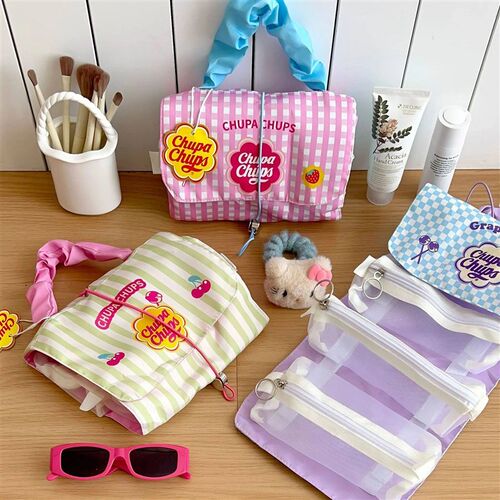 Ladies Detachable Makeup Bag Womens Three in One Portable