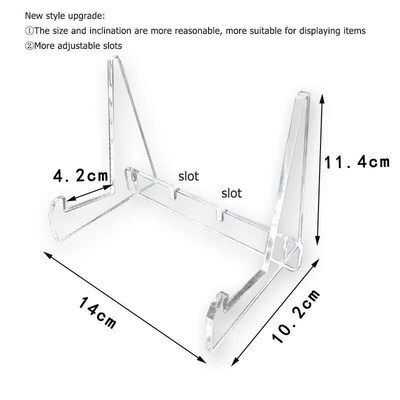 Acrylic Book Display Stand Magazine Comic Easel Rack Transpa