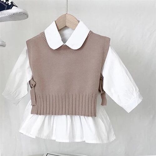 Spring Autumn Baby Girls Sweet Candy Color  Knitting Sweater