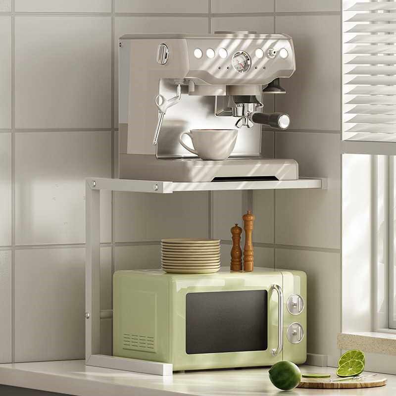 Layered Storage Rack for Small Appliances Retractable Kitche