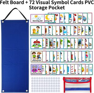 Visual for Schedule Routine Kids Chart Daily Cards with