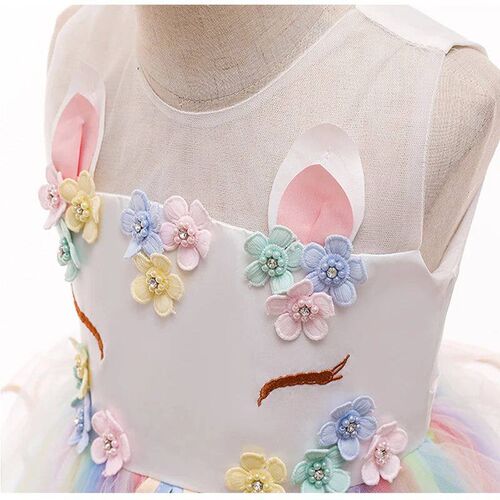 Baby Girls Unicorn Tutu Dress Pastel Rainbow Princess Girls