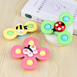 Sucker rotating music toys children fun insects fingers rota