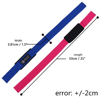 1 Pair Gym Lifting Straps Fitness Gloves Anti-slip Hand Wrap