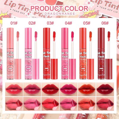 Tear-off Lip Gloss One  Removable Liquid Lipstick Lasting Mo