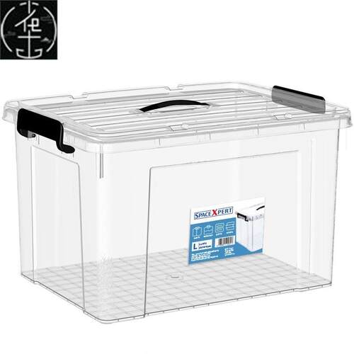 Large transparent plastic storage box Packaging box moving