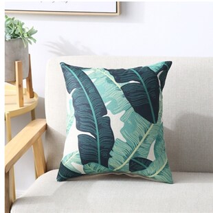 polyester blue throw pillow cover pillowcase cushion pattern