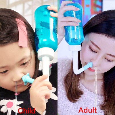 Sinus Allergies Relief Rinse Nasal Wash Bottle Irrigator