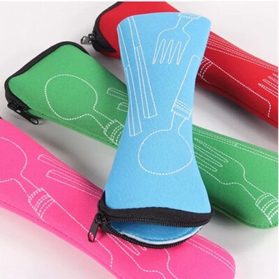 Portable Tableware Bag Cutlery Bag Dinner Set Travel Packagi