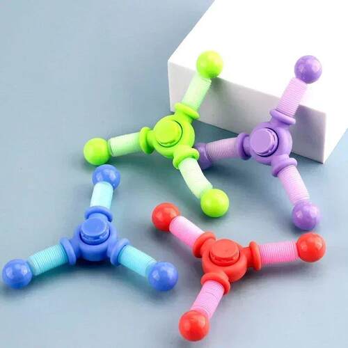1pcs Fidget Spinner Toys Kids Pop Tube Sensory Toys Suction