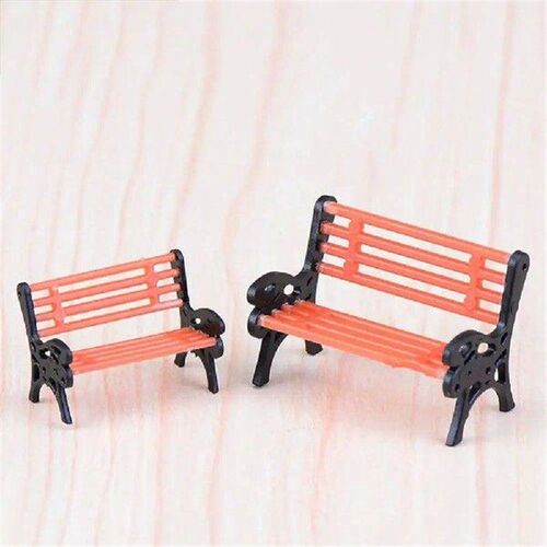Cute Creative Mini Park Bench Model Miniature Landscape