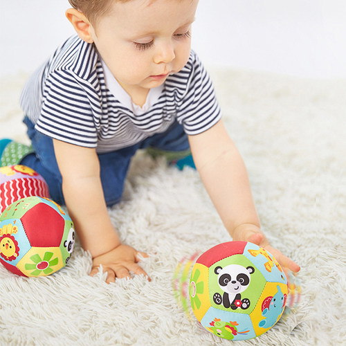 Baby Toys 0-12 Months Animal Ball Soft Plush Baby Mobile