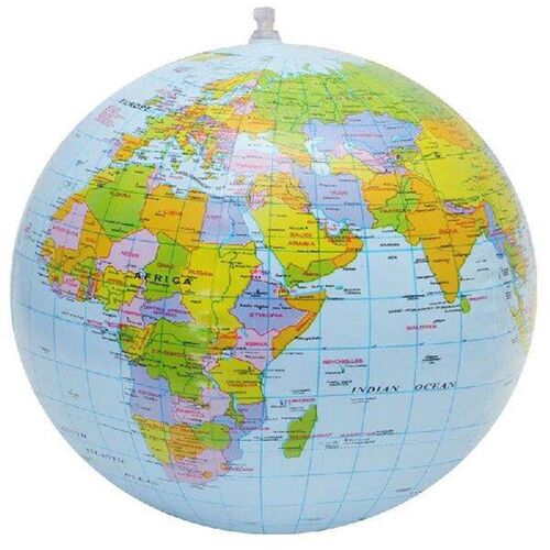Inflatable World Globe Earth Map Ball Educational Supplies
