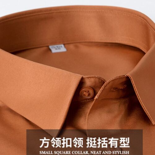 6XL Spring and Summer Formal Mens Long Sleeve Shirt Luxurio