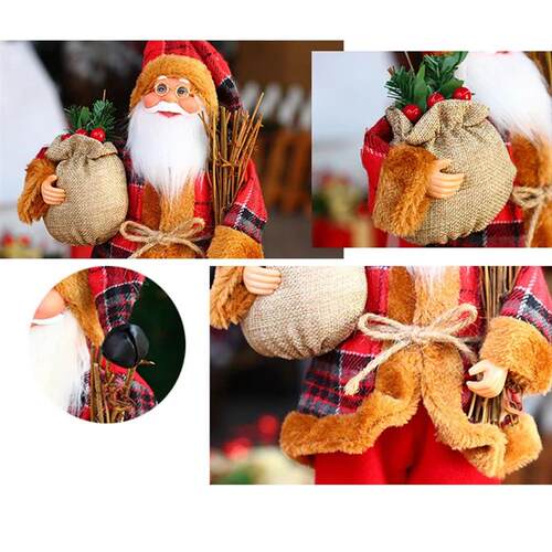 1~4PCS 2025 Christmas Decoration for Home Santa Claus Plush