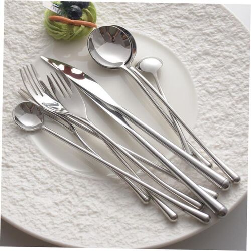 Bright silver 304 Western tableware fruit fork tea spoon