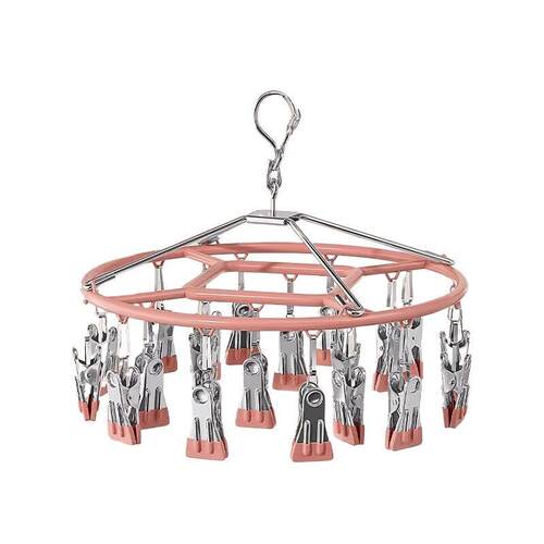 Stainless Steel Sock Drying Rack, Balcony Home Multi-Clip Ha
