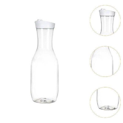 Juice Bottle Iced Tea Pitcher 1.5L with Cover Reusable Hot