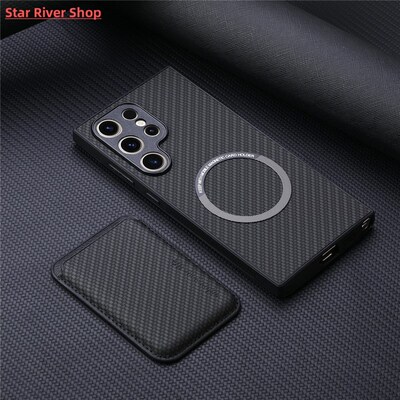 2 In 1 Magsafe Case Magnetic Card Holder Wallet For Samsung