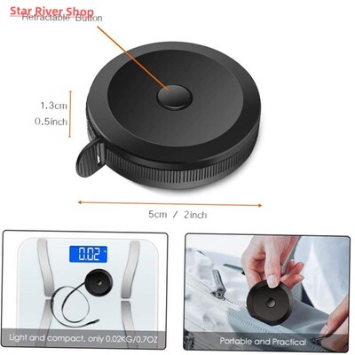 150cm Mini Tape Meter Tape Tailor Ruler Keychain Measuring T
