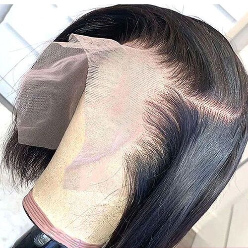 13X4 Bob Wig Bone Straight Bob Wig Lace Front Human Hair Wig