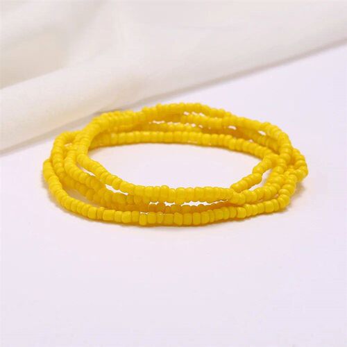 New Fashion Multi-layer Handmade Colored Rice Beads Beach Ch