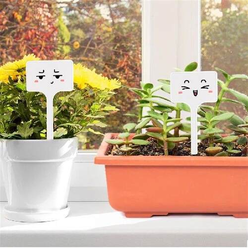 10-400PC14.5x5.6CM Thick White Plant Label Home Garden