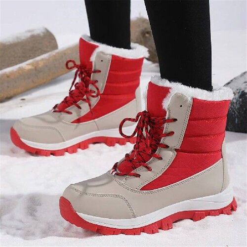 Womens Snow Boots Mid-Calf Winter Boots Waterproof Walking