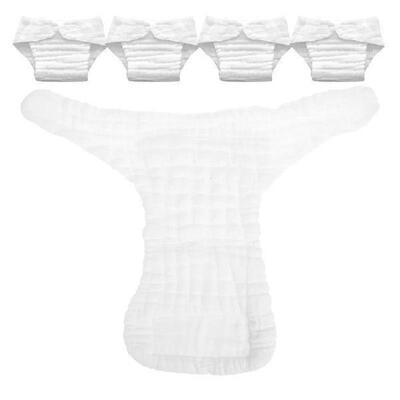 5 Pcs Infant Washable Diapers Newborn Reusable Nappy Insert
