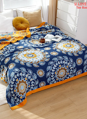 Bohemia Boho Cotton Blanket for Couch Sofa Cover All Season
