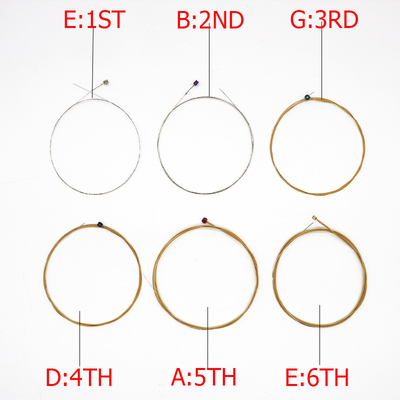 One Set Of 6 Strings Acoustic Guitar Strings EZ890 - EZ930 8