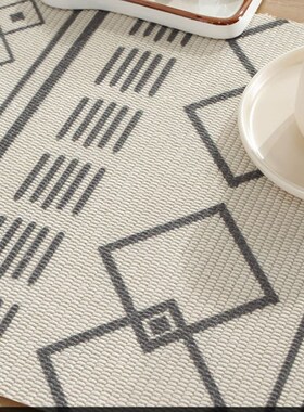 Cotton Linen Table Runner Buffalo Plaid Woven Kitchen Runner