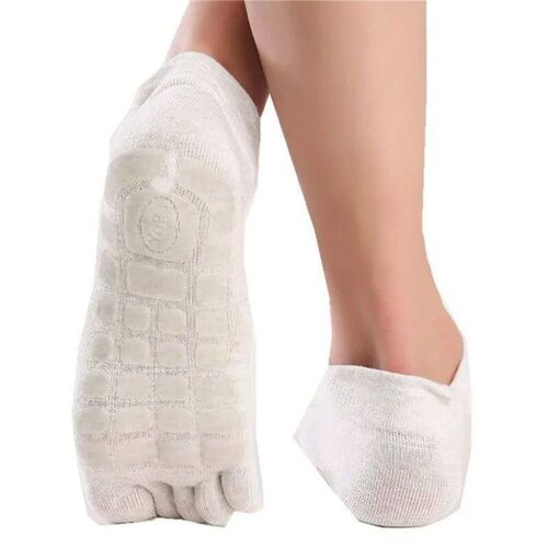 Mens Winter Thick Five-Fingers Socks Warm Non-Slip Fitness