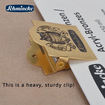 Schmincke Brass Paper Clips For Art Drawing Paper Book