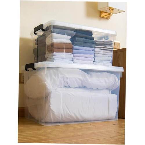 Storage box plastic box transparent dormitory organize boxes