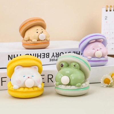 Creative Cute Animal Spit Bubble Burger Sss Relief Pinch Chi