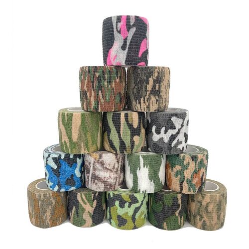 Elastic Wrap Tape Army Adhesive Outdoor Hunting Camouflage S