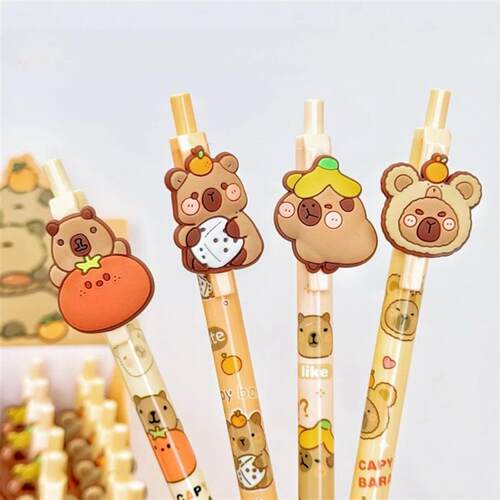 4 pcs/lot 0.5mm Happy Capybara Mechanical Pencil Cute  Penci