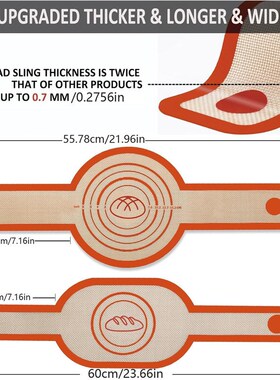 Silicone Bread Sling Sourdough Kit dutch oven Mat Liner