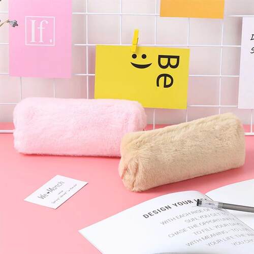 Plush Pencil Case Stationery School Pencil Cases Trousse Sco