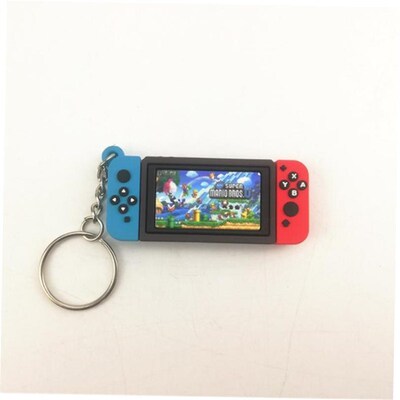 Super Mario Bros Switch Game Console Keychain toys Children