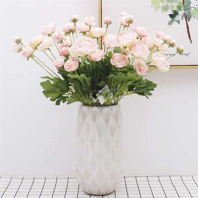 4 head dew lotus artificial flower 4 head camellia fake flow