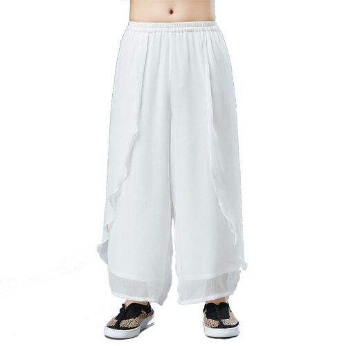 22 Summer New Leaf Pants Solid Color Slub Cotton Mens Casua