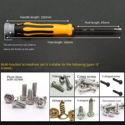 12 In 1 Screwdriver Set Magnetic Bit Cross Flat Shaped Screw