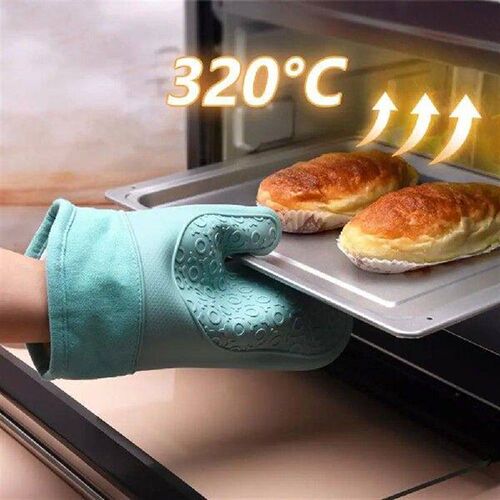 1Pc Baking Gloves with Lanyard Thickened Non-slip